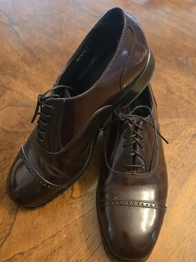 Florsheim Men's Burgundy Cap-Toe Oxfords